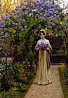 Edmund Blair Leighton Lilac painting